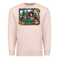 Pale Pink western barn with farm animals Premium Sweatshirt - RanaPortraitStore