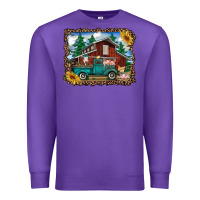 Purple western barn with farm animals Premium Sweatshirt - RanaPortraitStore