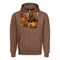 Chestnut coolest turkey in town Zipper Hoodie - MaliasSmallBusiness