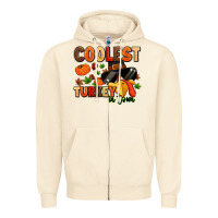 Sandshell coolest turkey in town Zipper Hoodie - MaliasSmallBusiness