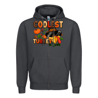 Smoke coolest turkey in town Zipper Hoodie - MaliasSmallBusiness