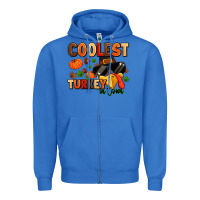 True Royal coolest turkey in town Zipper Hoodie - MaliasSmallBusiness