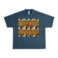 Midnight Navy seamless poultry farm sunflowers chicken coop tumbler Urban Heavy Tee - Artiststas
