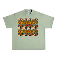 Oil Green seamless poultry farm sunflowers chicken coop tumbler Urban Heavy Tee - Artiststas