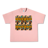 Salmon seamless poultry farm sunflowers chicken coop tumbler Urban Heavy Tee - Artiststas