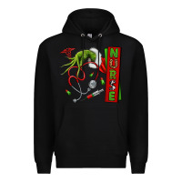 Black Christmas Character Premium Hoodie - NancyCooperArtShop