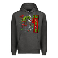 Charcoal Heather Christmas Character Premium Hoodie - NancyCooperArtShop