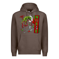Coffee Christmas Character Premium Hoodie - NancyCooperArtShop