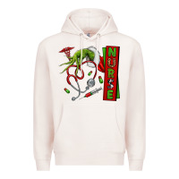 Pale Pink Christmas Character Premium Hoodie - NancyCooperArtShop