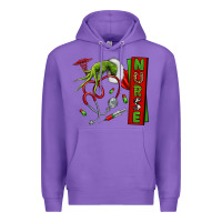 Purple Christmas Character Premium Hoodie - NancyCooperArtShop