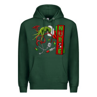 Sports Green Christmas Character Premium Hoodie - NancyCooperArtShop