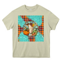 Mossy fall bull skull Heavy Core Tee - BarkalooDesign