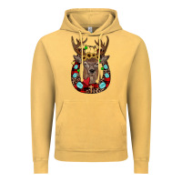 Vintage Mustard christmas horseshoe Vintage Hoodie - JahusDesignShop