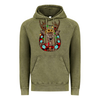 Vintage Olive christmas horseshoe Vintage Hoodie - JahusDesignShop