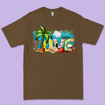 Love Summer Teacher Premium Tee Designed By Zillion Design Studio