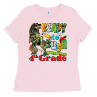 Bubblegum Pink ready to crush fourth grade Ladies Tee - texasbilliewilder
