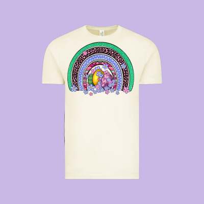 Easter Egg Rainbow Vintage Tee Designed By Artiststas