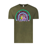 Vintage Olive easter egg rainbow Vintage Tee - Artiststas
