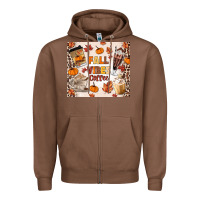 Chestnut fall vibes coffee Zipper Hoodie - MaliasSmallBusiness