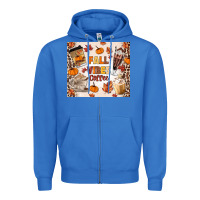 True Royal fall vibes coffee Zipper Hoodie - MaliasSmallBusiness