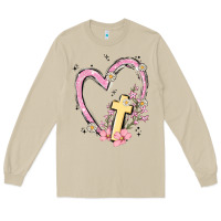 Mushroom heart cross Long Sleeve Tee - MaliasSmallBusiness