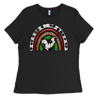Black soccer rainbow Ladies Tee - Zillion Design Studio