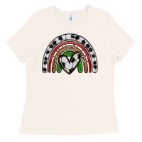 Bone soccer rainbow Ladies Tee - Zillion Design Studio