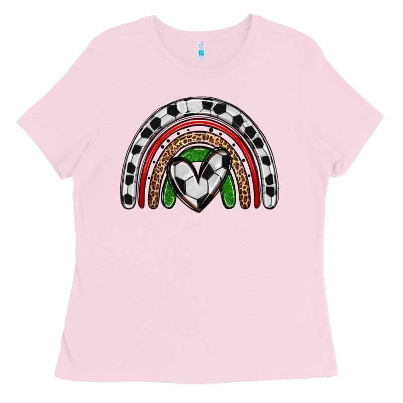 Soccer Rainbow Ladies Tee by Zillion Design Studio | Teevron