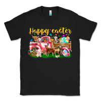 Black Happy Easter Animal Car Classic Tee - CowhideDigitalArt