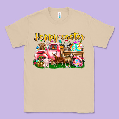 Happy Easter Animal Car Classic Tee Designed By Cowhidedigitalart