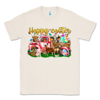 Natural Happy Easter Animal Car Classic Tee - CowhideDigitalArt