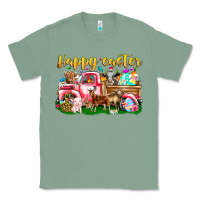 Sage Happy Easter Animal Car Classic Tee - CowhideDigitalArt