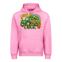 Fuchsia Pink Loads of luck tractor Urban Hoodie - CowGirlArtShop
