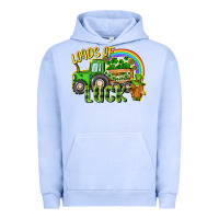 Pigment Grape Ice Loads of luck tractor Urban Hoodie - CowGirlArtShop
