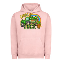 Pigment Salmon Loads of luck tractor Urban Hoodie - CowGirlArtShop