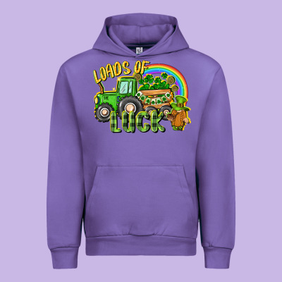Loads Of Luck Tractor Urban Hoodie Designed By Cowgirlartshop