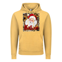 Vintage Mustard believe santa Vintage Hoodie - JahusDesignShop