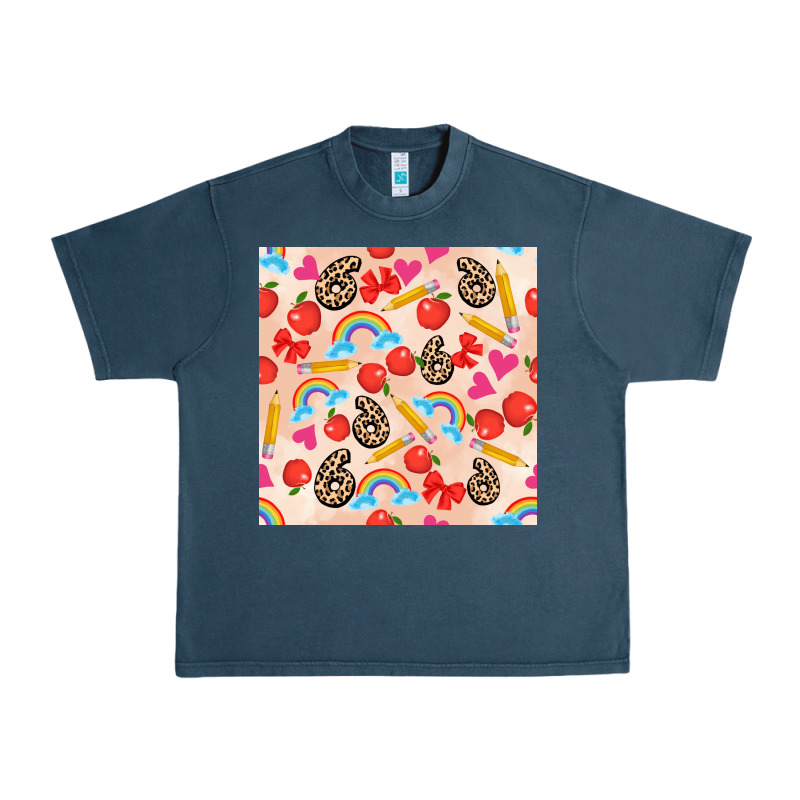Back To School Seamless Pattern 6 (3600x3600) Urban Heavy Tee by AdoDesignShop | Teevron