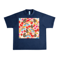 Navy back to school seamless pattern 6 (3600x3600) Urban Heavy Tee - AdoDesignShop