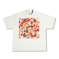 Pistachio back to school seamless pattern 6 (3600x3600) Urban Heavy Tee - AdoDesignShop