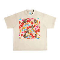 Sandshell back to school seamless pattern 6 (3600x3600) Urban Heavy Tee - AdoDesignShop