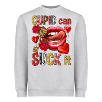 Heather Grey cupid can suck it Heavyweight Sweatshirt - NancyCooperArtShop