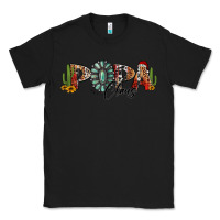 Black western christmas papa claus sunflowers and cactus Classic Tee - Jasminsmagicworld