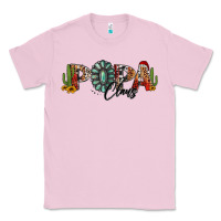 Bubblegum Pink western christmas papa claus sunflowers and cactus Classic Tee - Jasminsmagicworld