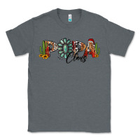 Charcoal Heather western christmas papa claus sunflowers and cactus Classic Tee - Jasminsmagicworld