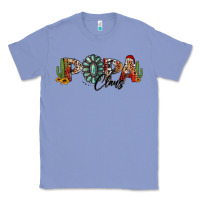 Colony Blue western christmas papa claus sunflowers and cactus Classic Tee - Jasminsmagicworld