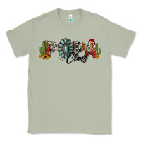 Matcha western christmas papa claus sunflowers and cactus Classic Tee - Jasminsmagicworld