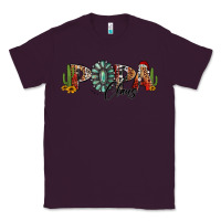 Plum western christmas papa claus sunflowers and cactus Classic Tee - Jasminsmagicworld