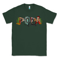 Sports Green western christmas papa claus sunflowers and cactus Classic Tee - Jasminsmagicworld