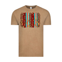 Christmas Socks Cookie Leopard Brushstroke Vintage Tee | Teevron